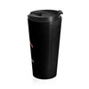 Yasmeen (Open Arms Design) - Black Stainless Steel Travel Mug