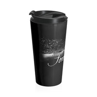 Forever Maps (Gallop Design) - Black Stainless Steel Travel Mug