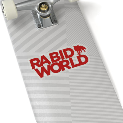 Rabid World (Logo Design) - Kiss-Cut Stickers