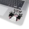 Ghost Planet - White Logo - Kiss-Cut Stickers