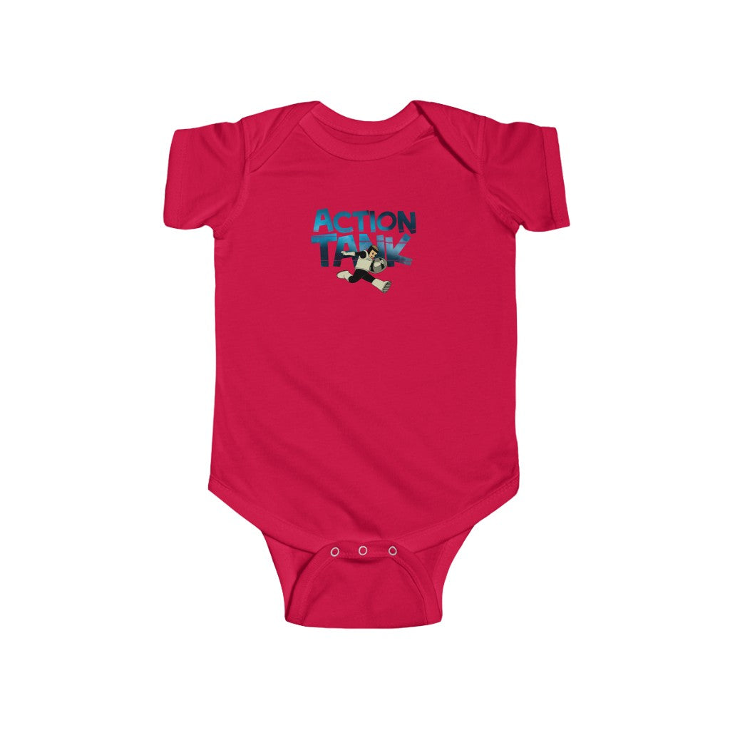 Action Tank -   Blue Logo Design -Infant Fine Jersey Bodysuit