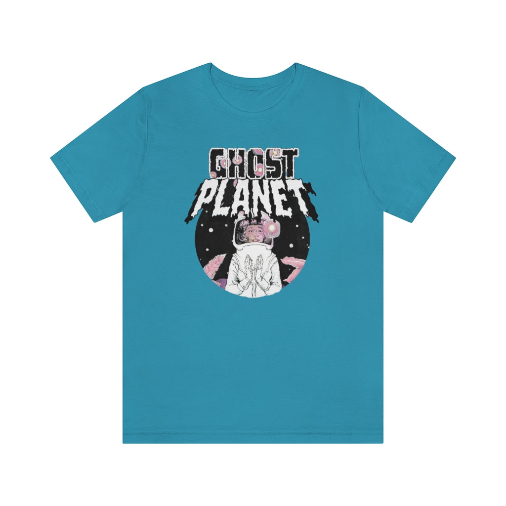 Ghost Planet - Pink Flower Logo - Unisex Jersey Short Sleeve Tee