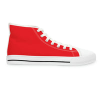 Oswald and the Star-Chaser - Red Starlond Design - Women's High Top Sneakers