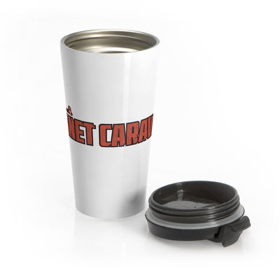 Planet Caravan (Logo Design) - Stainless Steel Travel Mug