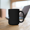 Black Caravan - White Logo - Black Mug 15oz