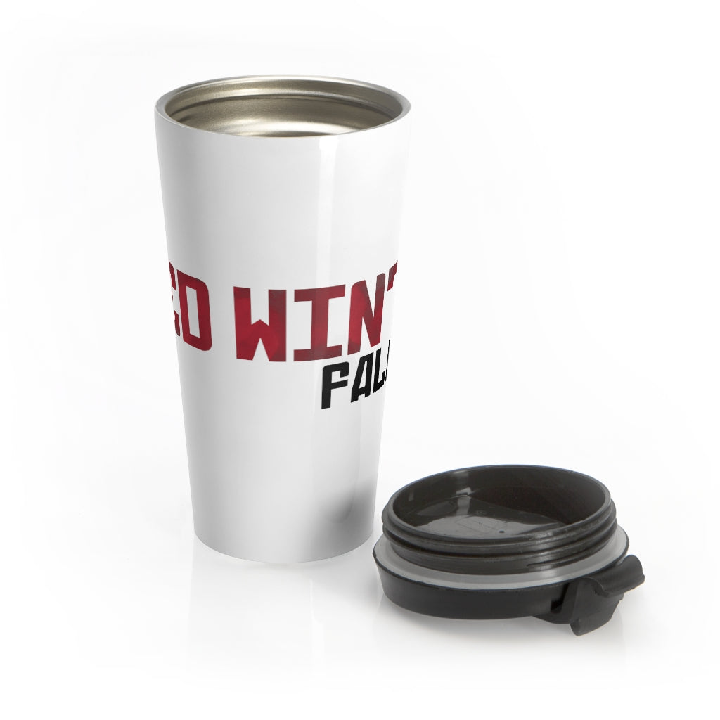 Red Winter: Fallout  (Logo Design) - Stainless Steel Travel Mug