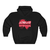 Long Live Pro Wrestling (Logo Design)  -  Heavy Blend™ Hooded Sweatshirt