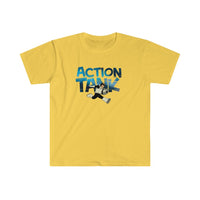 Action Tank - Blue Action Tank Logo - Unisex Softstyle T-Shirt