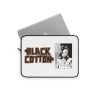 Black Cotton (Logo Art Design) - White Laptop Sleeve