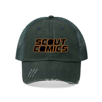 Scout Comics (Black Logo Design) - Unisex Trucker Hat