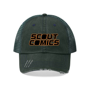 Scout Comics (Black Logo Design) - Unisex Trucker Hat