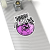 Ghost Planet - Purple Logo - Kiss-Cut Stickers