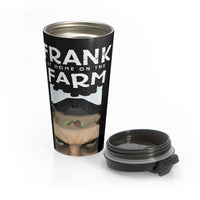 Frank At Home On The Farm (Issue One Design) - Black Stainless Steel Travel Mug