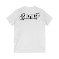 The Shepherd (Chibi Legio Design) -Unisex Jersey Short Sleeve V-Neck Tee