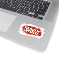 Rabid World (Red Splatter Logo Design) - Kiss-Cut Stickers