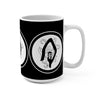 The Shepherd (Symbol Design) - Black Coffee Mug 15oz