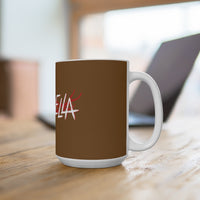 Killchella (White Logo Design) - Brown Coffee Mug 15oz
