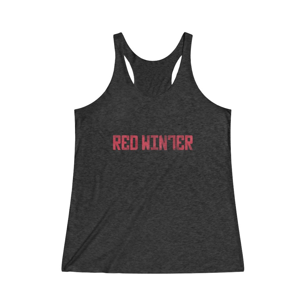 Red Winter (Logo Design) - Women's Tri-Blend Racerback Tank