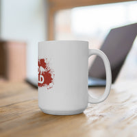 Rabid World (Red Splatter Logo Design) - White Coffee Mug 15oz