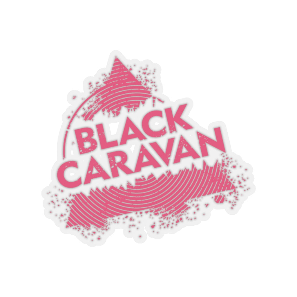 Black Caravan - Pink Logo - Kiss-Cut Stickers