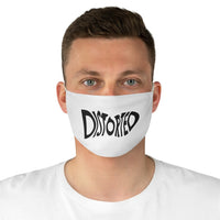 Distorted (Black Logo) - Fabric Face Mask