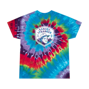 Ranger Stranger - B&W Logo - Tie-Dye Tee, Spiral