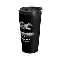 Forever Maps (Gallop Design) - Black Stainless Steel Travel Mug