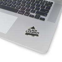 Black Caravan - Black Logo - Kiss-Cut Stickers