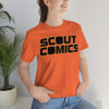 Scout Comics - Black Logo - Unisex Jersey Short Sleeve Tee