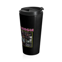 Concrete Jungle (Design One) - Black Stainless Steel Travel Mug