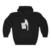 Sam and His Talking Gun (Logo Design) - Heavy Blend™ Hooded Sweatshirt