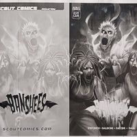 Banshees - NYCC Ashcan Preview - Cover - Black - Comic Printer Plate - PRESSWORK -  Riccardo Faccini