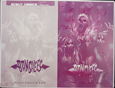 Banshees - NYCC Ashcan Preview - Cover Plate - Magenta - Printer Plate - PRESSWORKS - Comic Art -  Riccardo Faccini