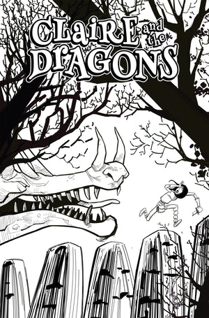 Claire And The Dragons #1 - Coloring Book Cover