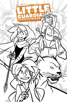 Little Guardians #1 - Coloring Book Cover