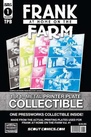 Frank At Home On The Farm - Trade Paperback - PRESSWORKS PACK - Comic Art - 1 Of 1 Printer Plate