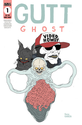 Gutt Ghost Trouble With The Sawbuck Skeleton Society #1 - Glow In The Dark Cover
