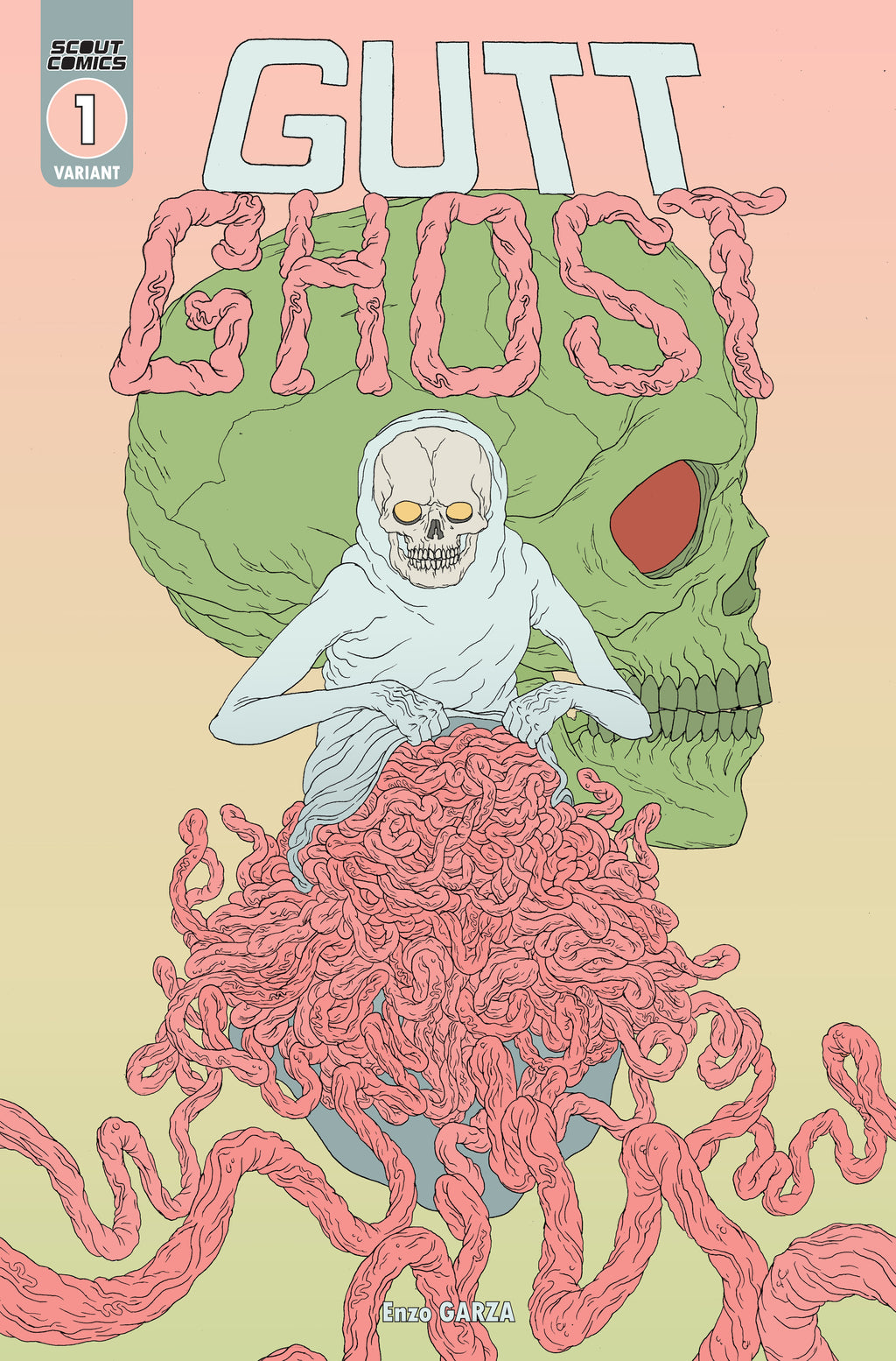 Gutt Ghost #1 - Secret Skull Variant Cover