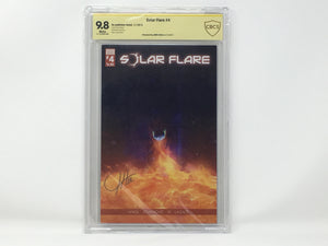 CBCS Graded - Solar Flare #4 - Original Kickstarter Sunburst Cover - Signature Series - 9.8