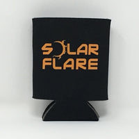 Solar Flare - Black and Orange Koozie