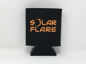 Solar Flare - Black and Orange Koozie
