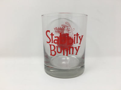 Stabbity Bunny - Glass Cup