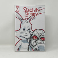 Stabbity Bunny #6 - Bryan Silverbax Sketch Cover - Midnight Sky