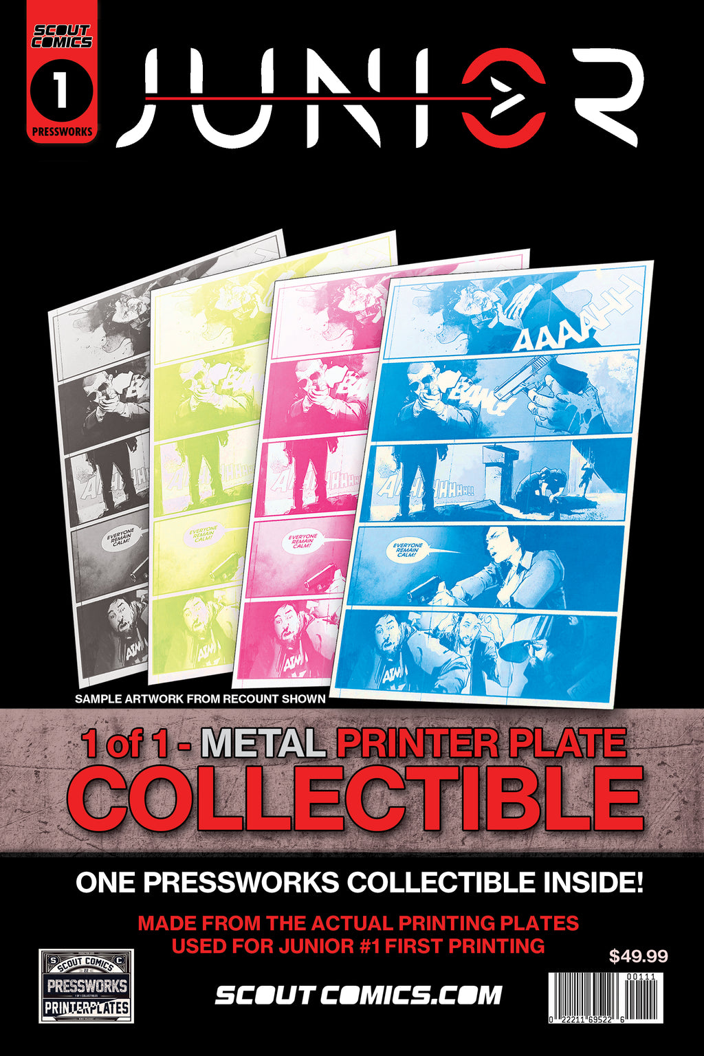 Junior #1 - PRESSWORKS PACK - Comic Art - 1 Of 1 Printer Plate