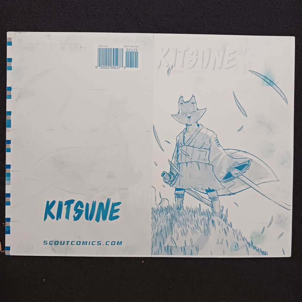 Kitsune #1 - 1:10 Retailer Incentive - Cover - Cyan - Comic Printer Plate - PRESSWORKS