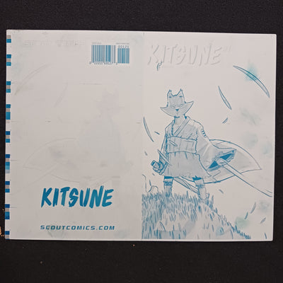 Kitsune #1 - 1:10 Retailer Incentive Cover - Framed Cover - Cyan - Printer Plate - PRESSWORKS - Comic Art