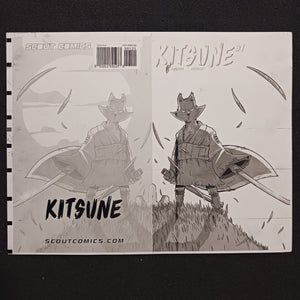 Kitsune #1 - 1:10 Retailer Incentive - Cover - Black - Comic Printer Plate - PRESSWORKS