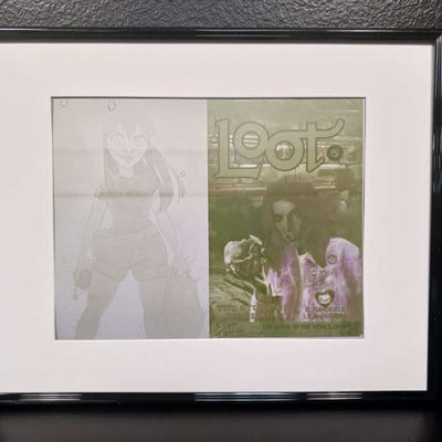 Loot #2 - KS Variant - Framed Cover - Yellow - Printer Plate - PRESSWORKS - Comic Art