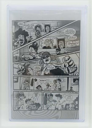 Misfitz Clubhouse Ashcan - Page 4 - PRESSWORKS - Comic Art - Printer Plate - Black