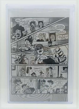 Misfitz Clubhouse Ashcan - Page 4 -  Black - Comic Printer Plate - PRESSWORKS